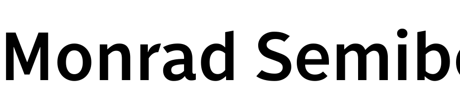 Monrad Semibold Yazı tipi ücretsiz indir